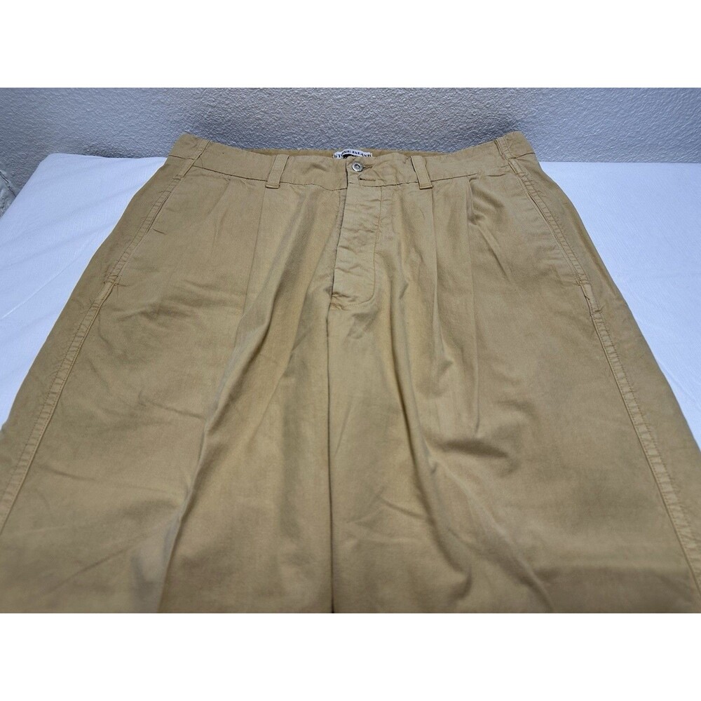 Vintage Stone Island C.P. Company 100% Cotton Pique Button Fly Pants 52 Italy - Picture 2 of 16